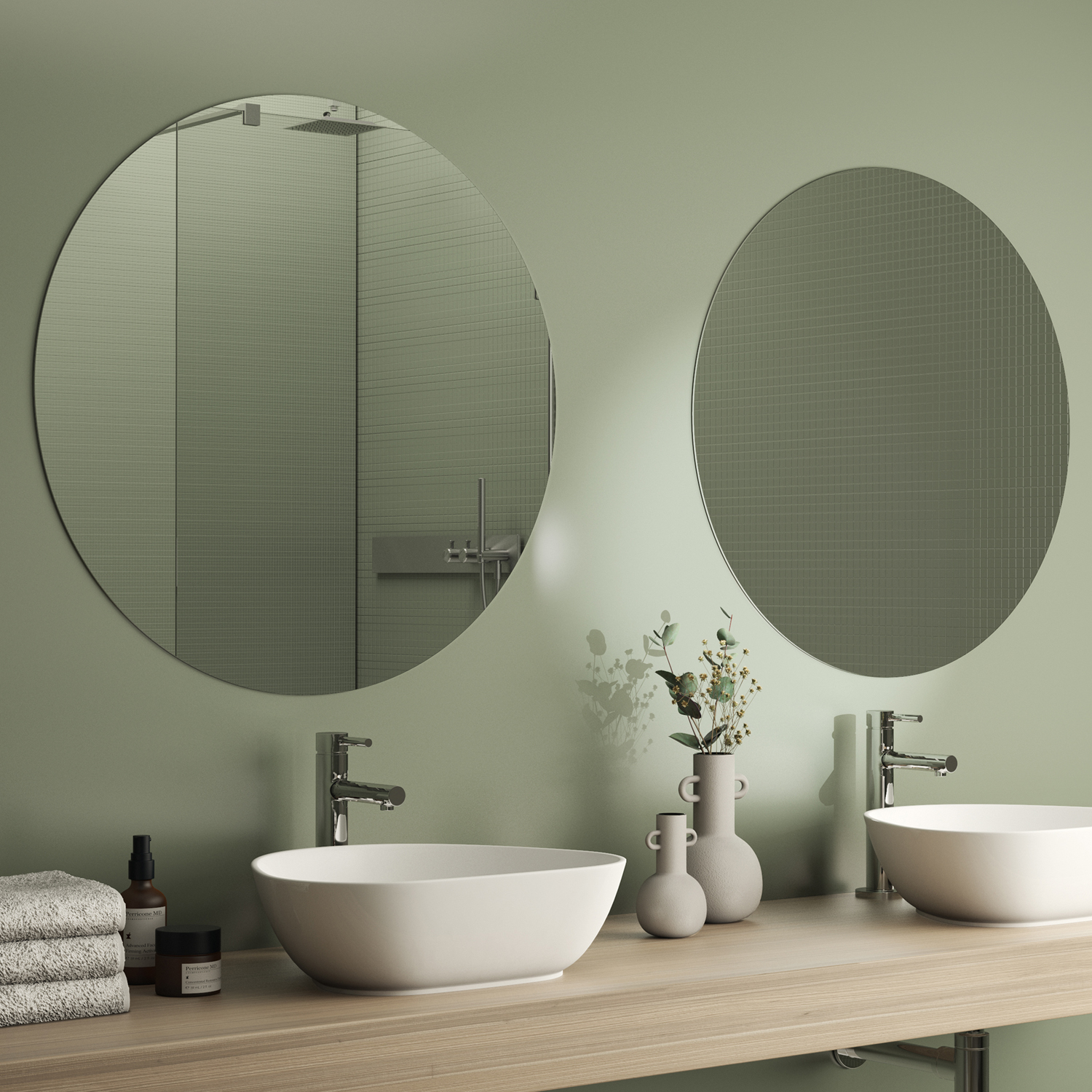 gedy-william-miroir-rond-80-cm-bord-poli image 3