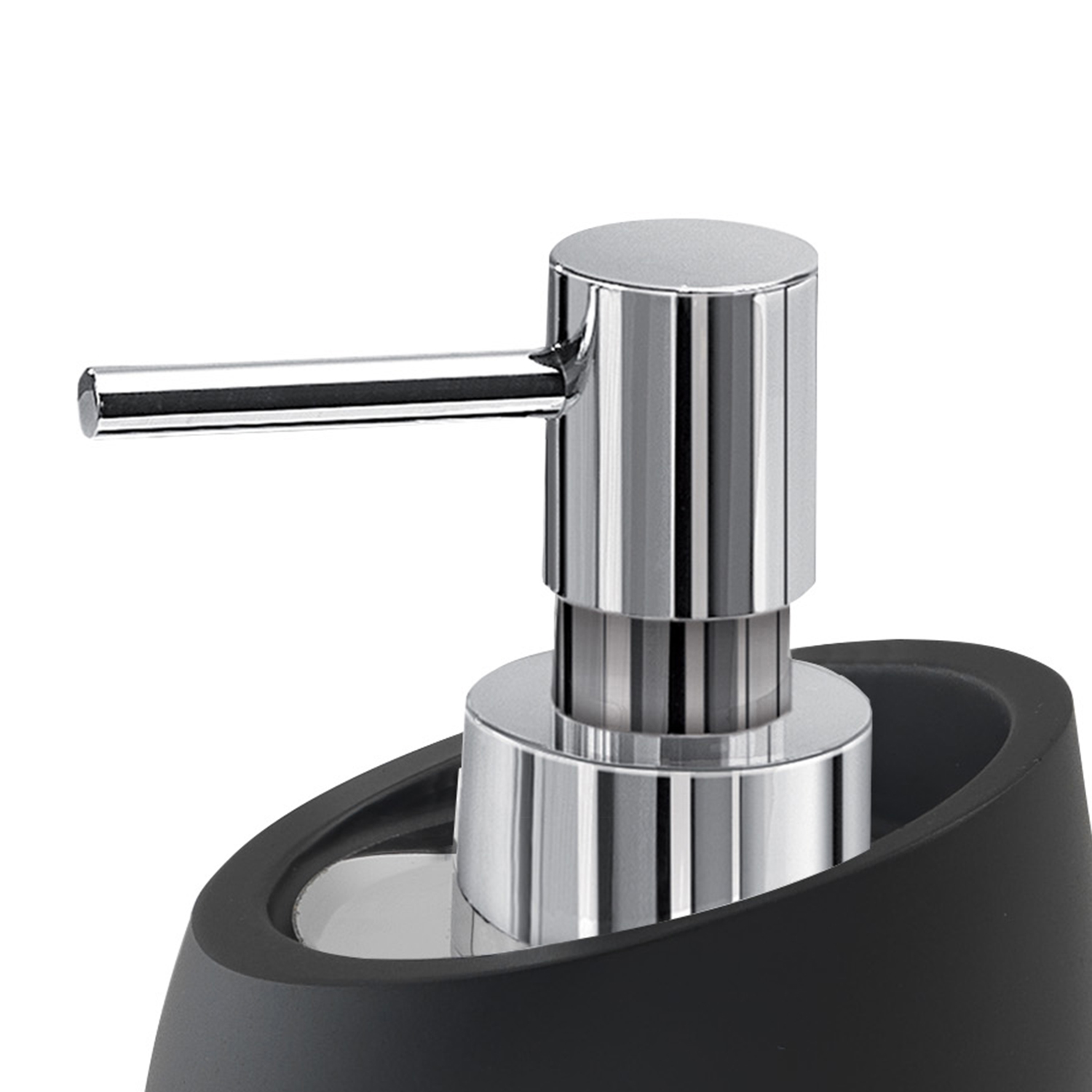 gedy-iside-distributeur-de-savon-noir-mat-poser image 4