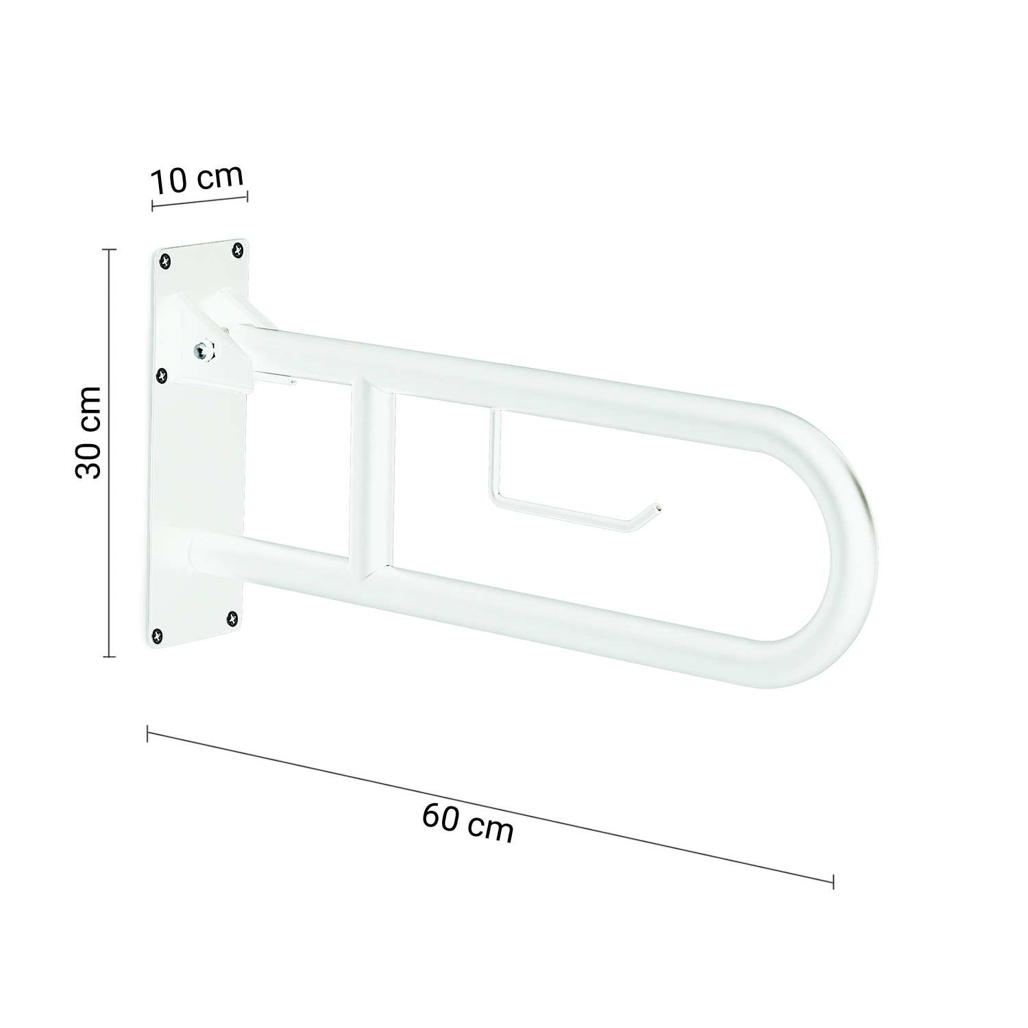 gedy-contract-snug-barre-d-appui-repliable-blanc-porte-rouleau image 2