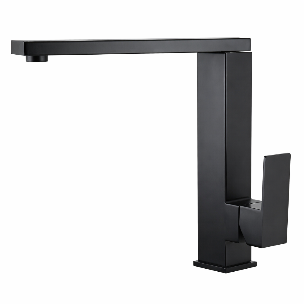 hudor-alph-e-018-mitigeur-cuisine-noir-mat image 1