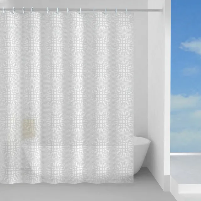 gedy-lens-rideau-de-douche-blanc-180x200-cm image 1