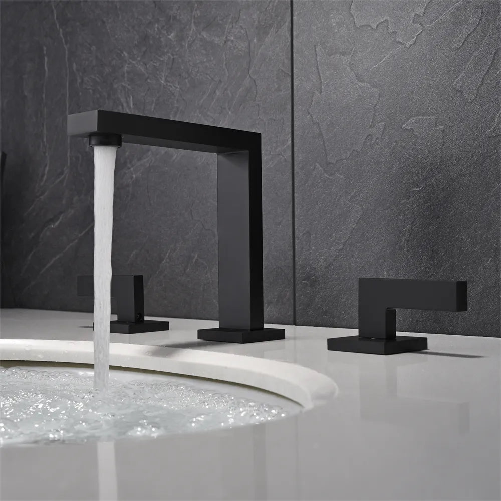 hudor-alph-e-302-robinet-lavabo-noir-mat-3-trous-laiton image 3