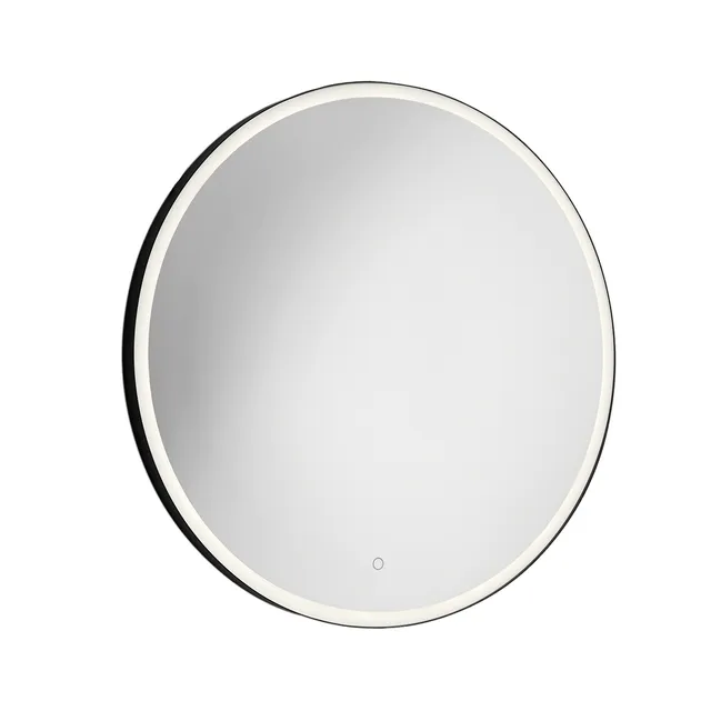 gedy-marc-miroir-rond-90-cm-cadre-noir-mat image 1