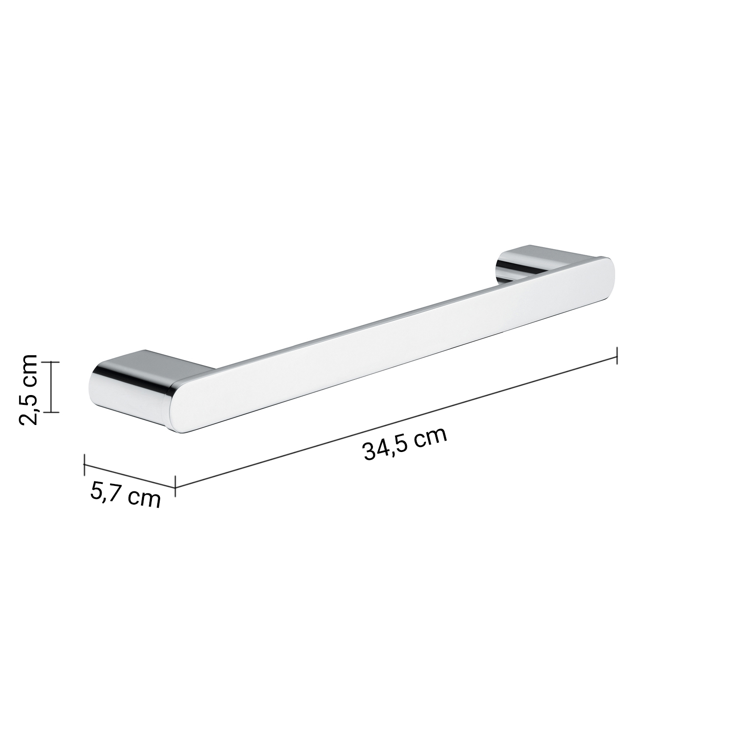 gedy-azzorre-porte-serviette-35-cm-chrome image 2