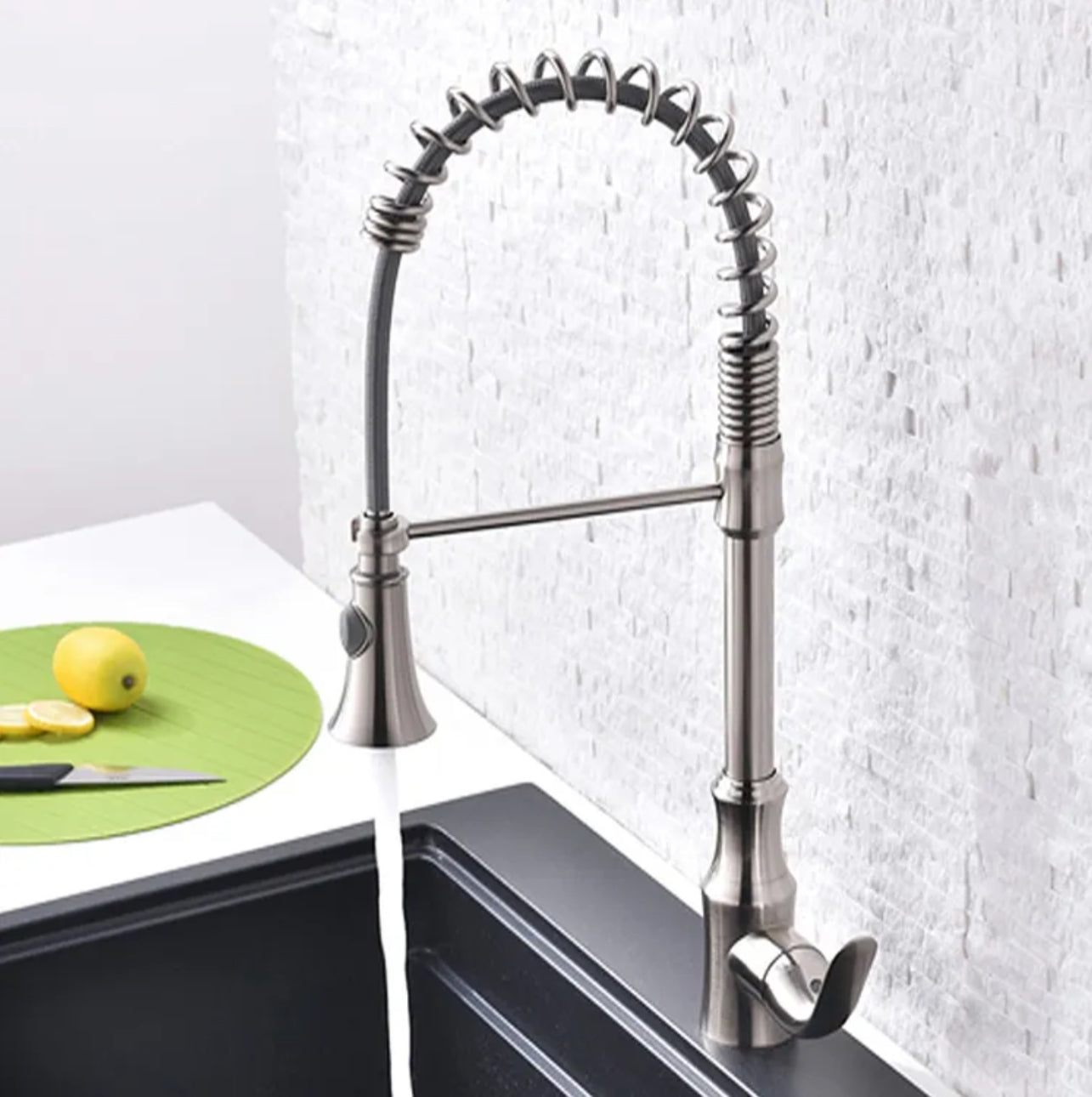 hudor-eas-046-mitigeur-cuisine-nickel-bross-douchette image 2