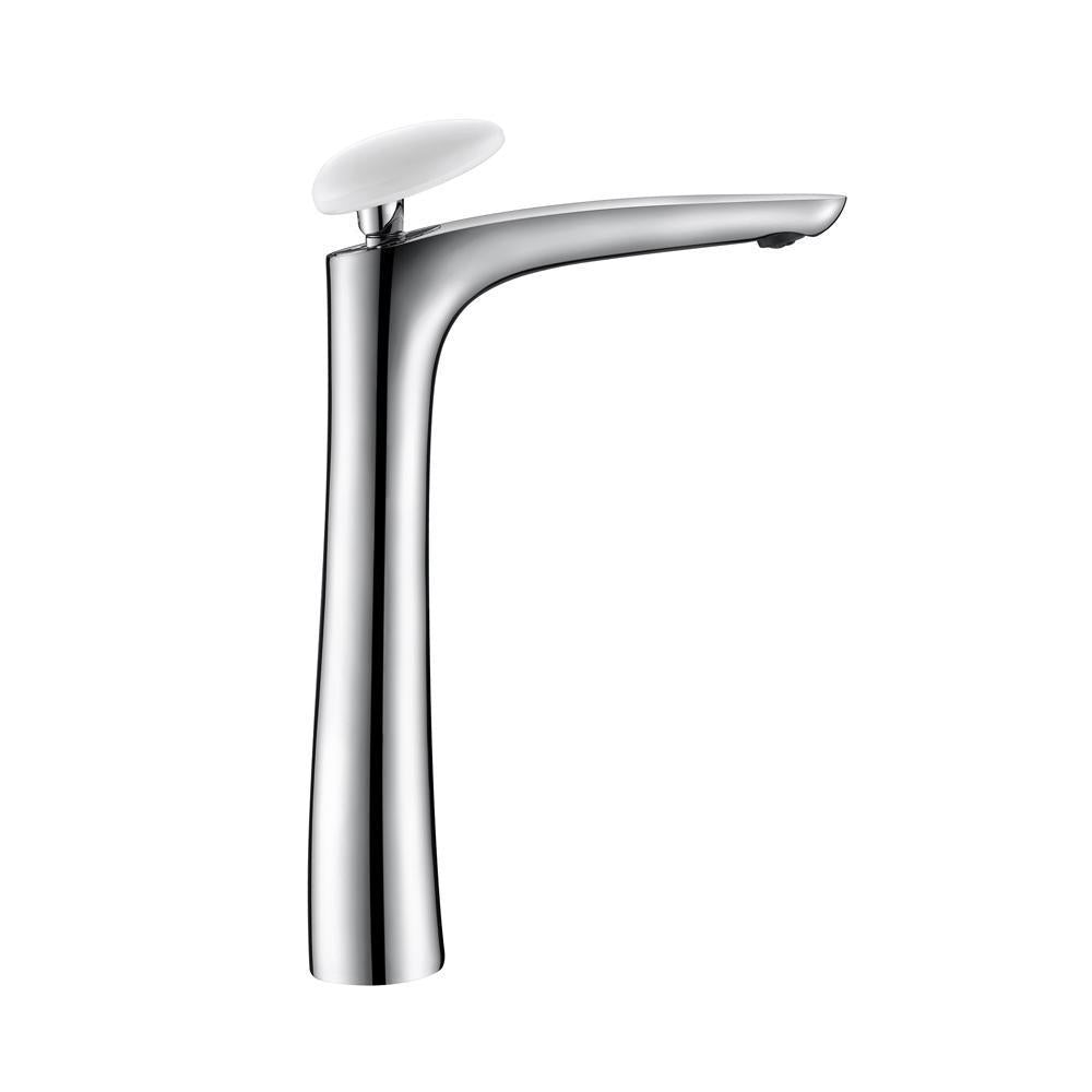 hudor-erymanthe-003-robinet-lavabo-sur-lev-blanc-chrom image 1