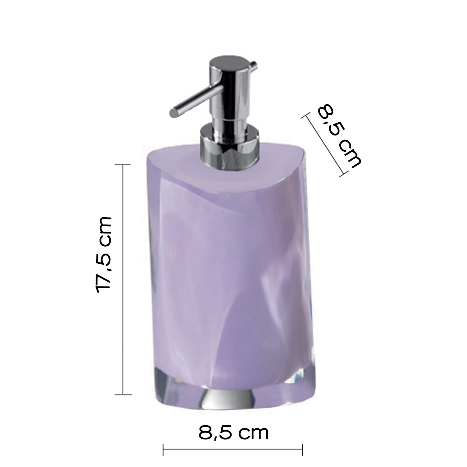 gedy-twist-distributeur-de-savon-lilas-poser image 2