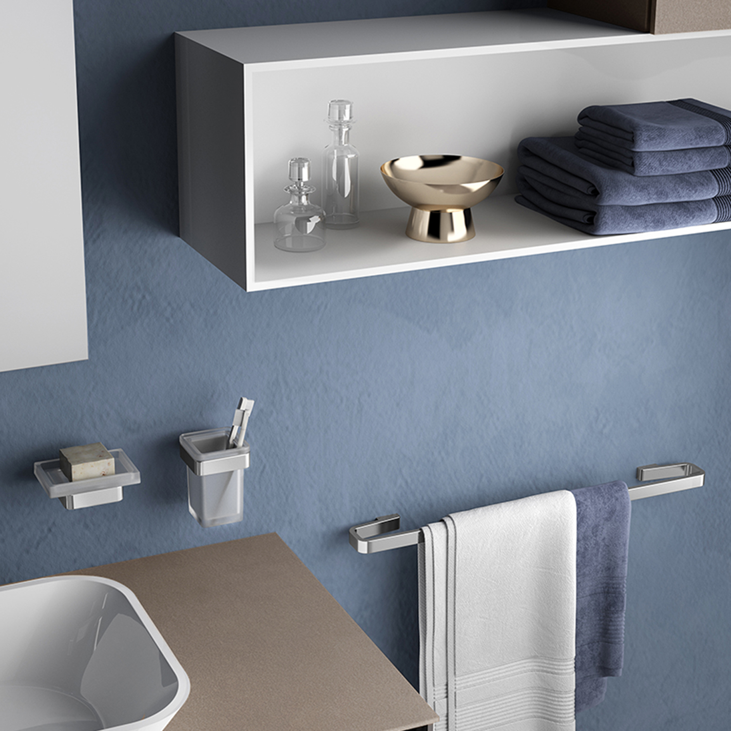 gedy-samoa-porte-brosse-dents-chrome-poser image 3