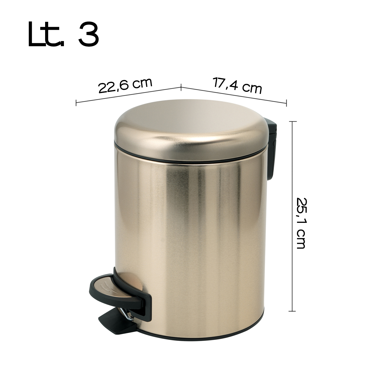 gedy-potty-poubelle-or-mat image 2