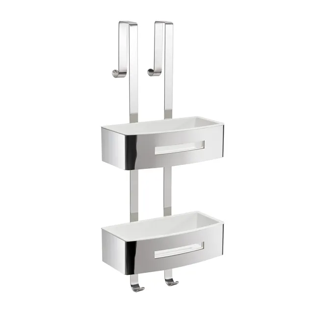 gedy-poseidon-panier-douche-suspendre-blanc-poli image 1