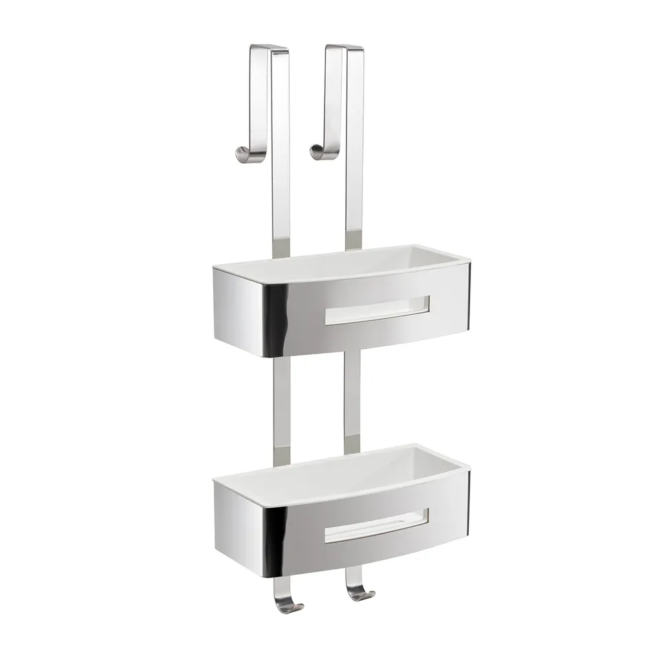 gedy-poseidon-panier-douche-suspendre-blanc-poli image 1