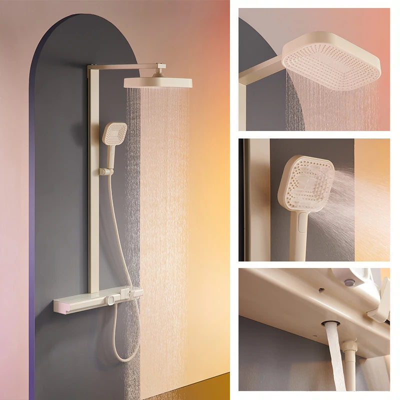 hudor-argolide-colonne-de-douche-thermostatique-blanc-mat image 3