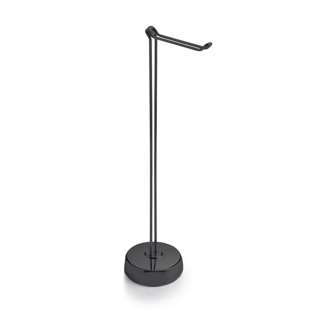 gedy-minu-porte-papier-wc-sur-pied-noir-mat image 1