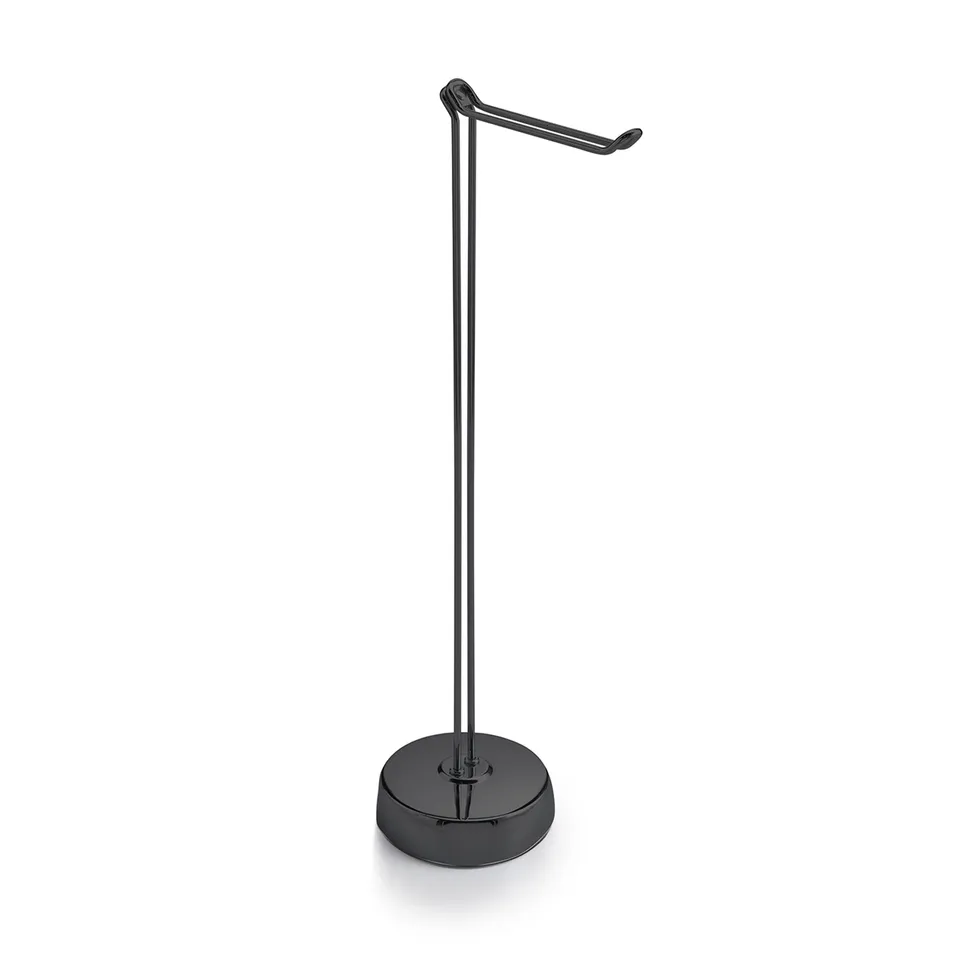 gedy-minu-porte-papier-wc-sur-pied-noir-mat image 1