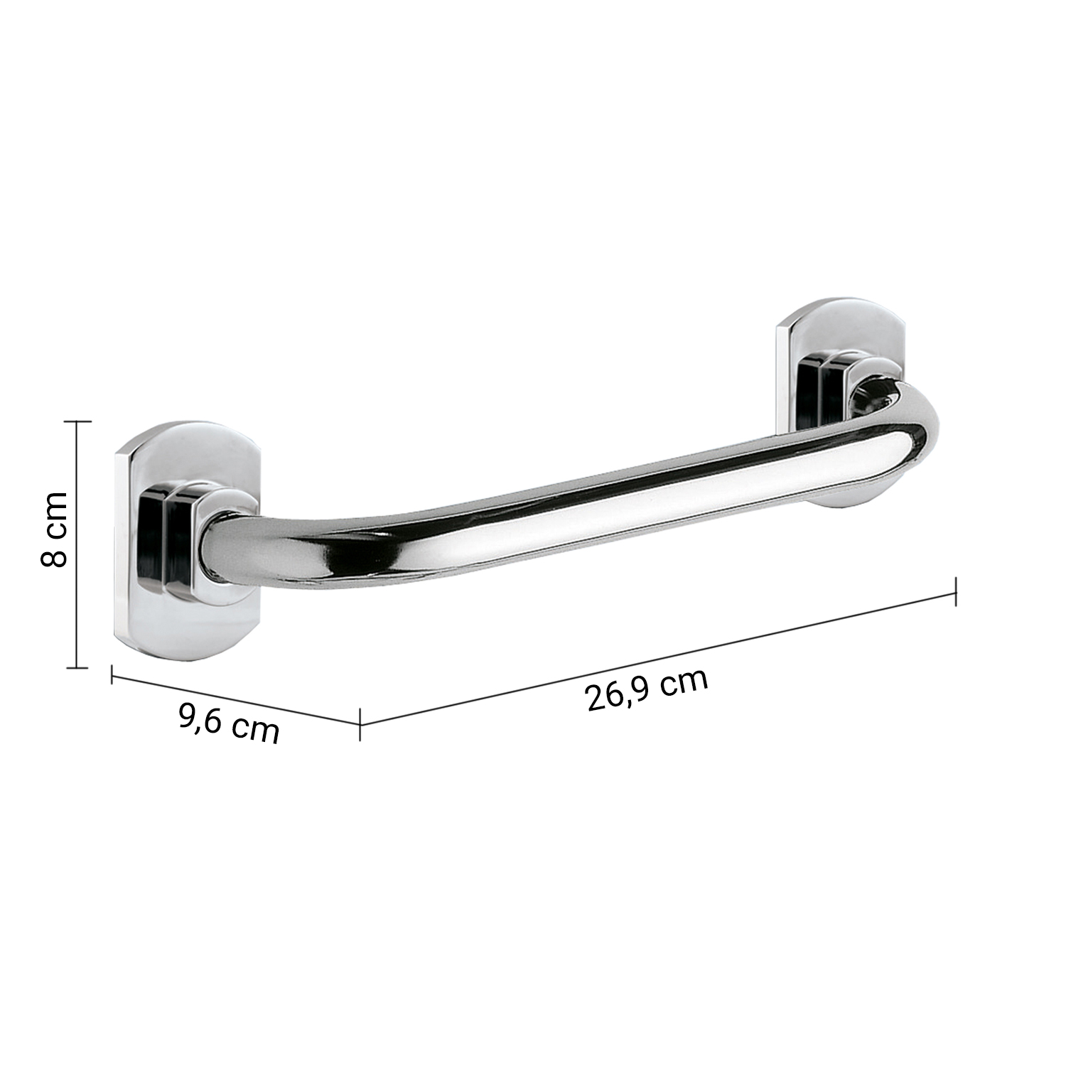 gedy-contract-edera-barre-d-appui-27-cm-chrome image 2