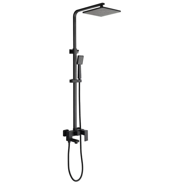 hudor-alph-e-sc1203-colonne-douche-noir-mat-laiton image 1