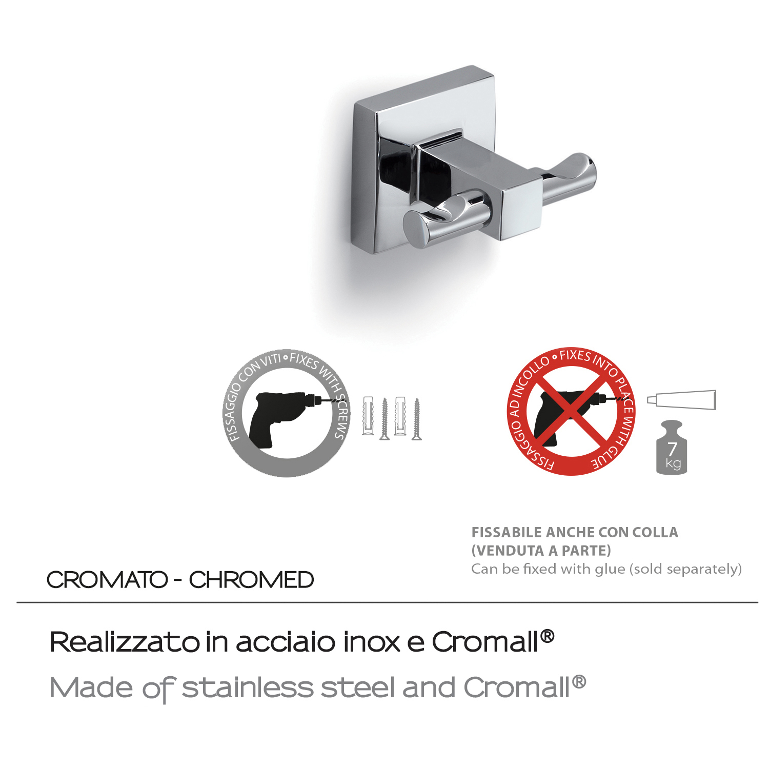 gedy-olimpo-crochet-double-mural-chrome image 3