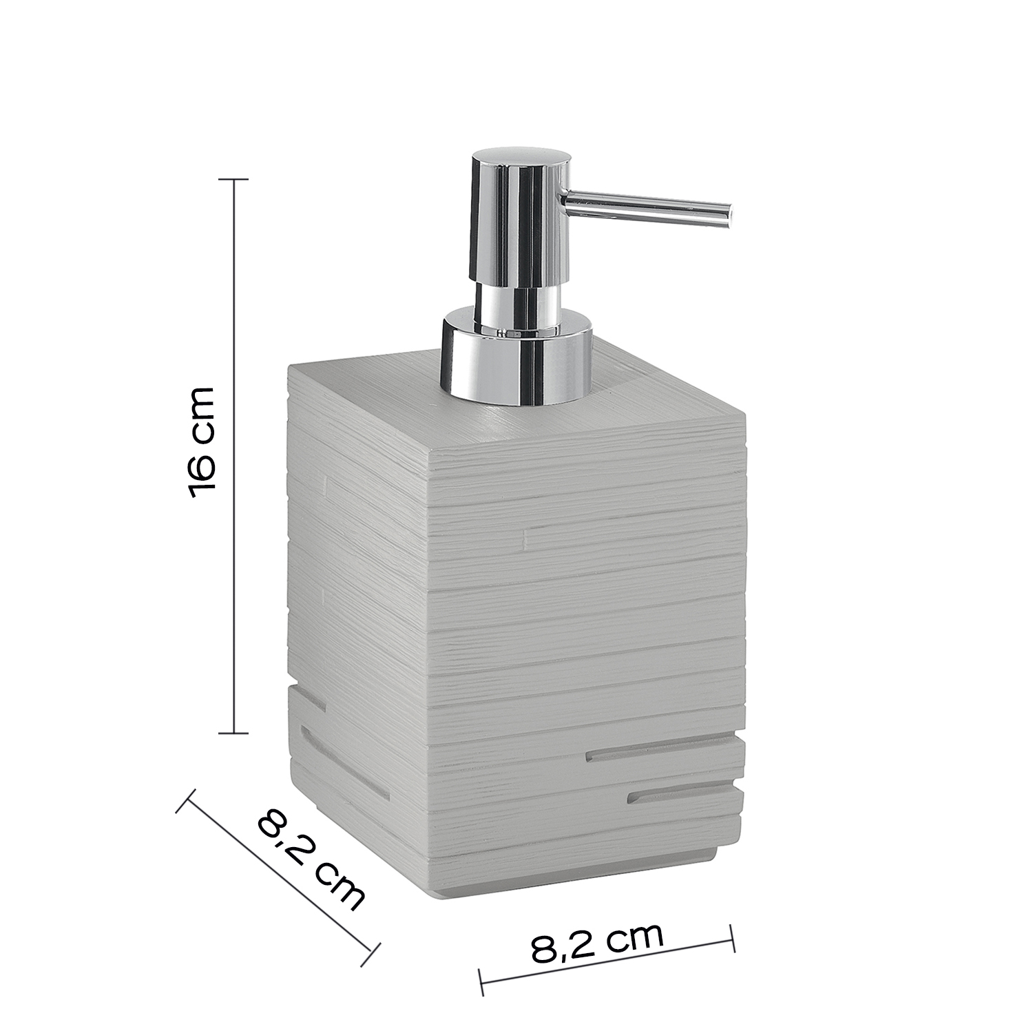 gedy-quadrotto-distributeur-de-savon-gris-poser image 2