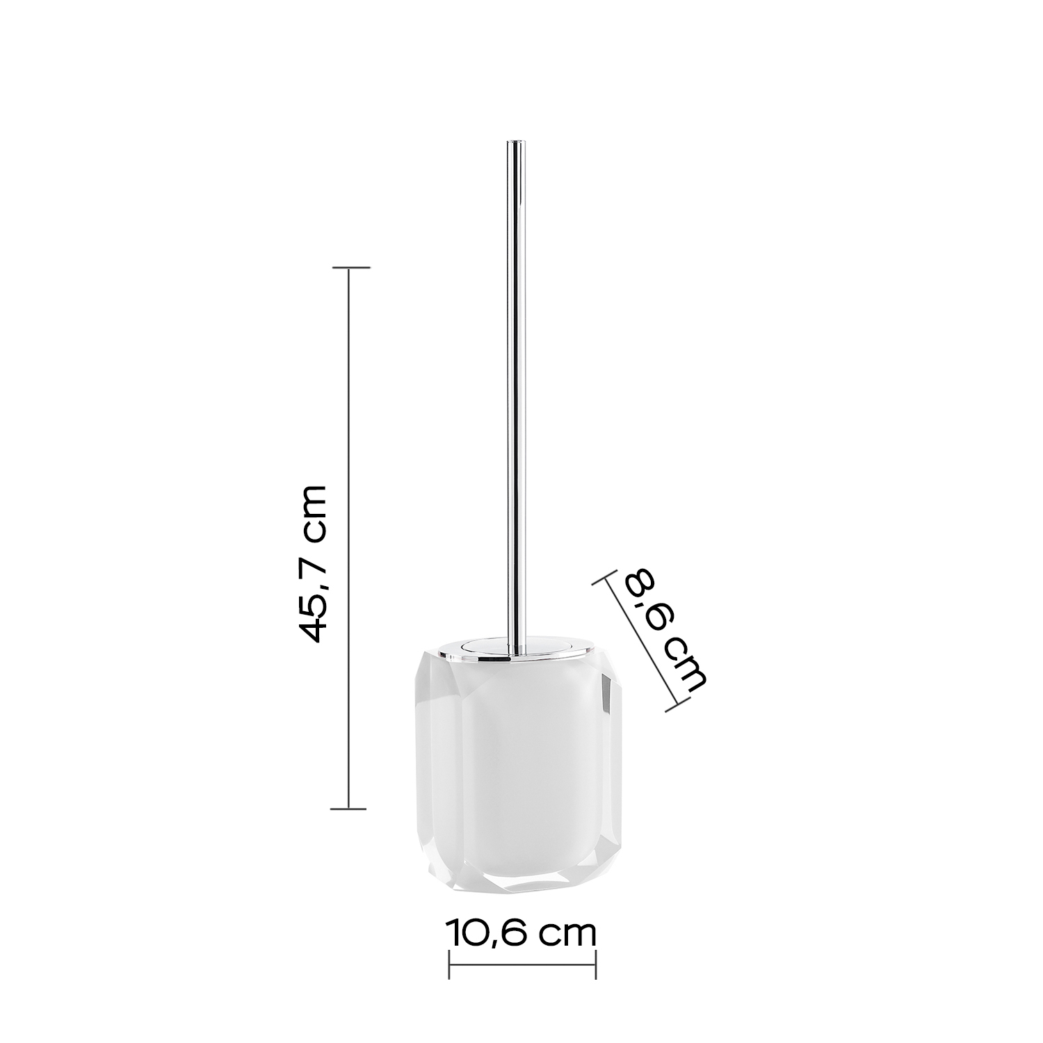 gedy-chanelle-porte-brosse-wc-blanc-poser image 2