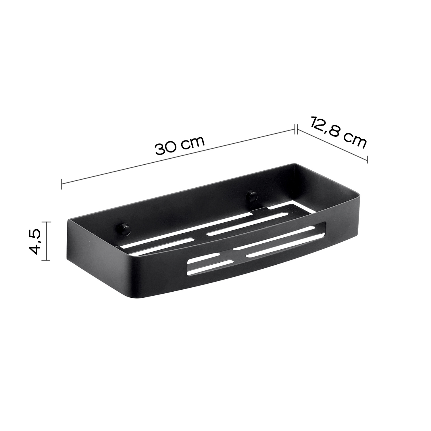 gedy-nerva-porte-objets-douche-noir-mat image 2