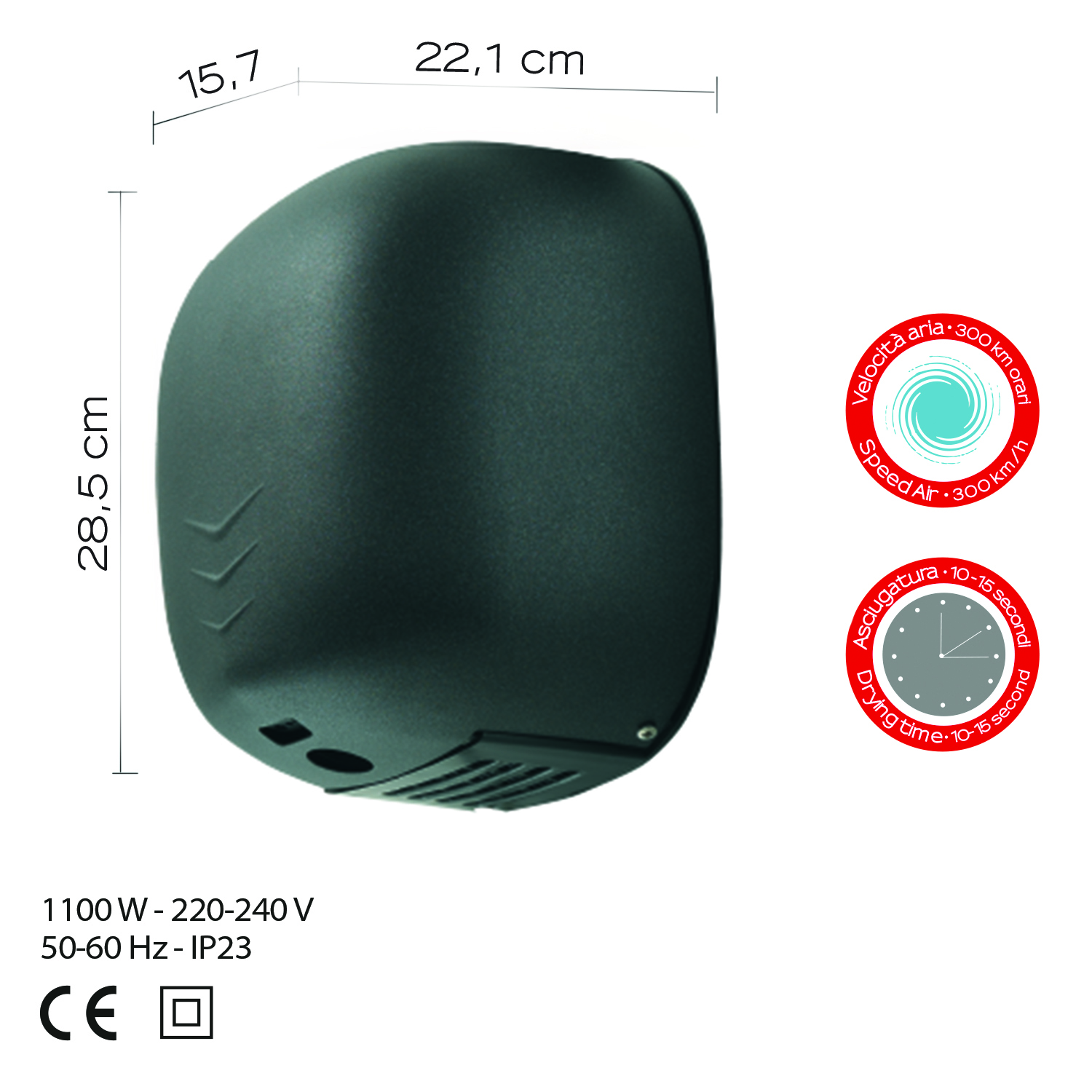 gedy-bora-s-che-mains-lectrique-anthracite image 2