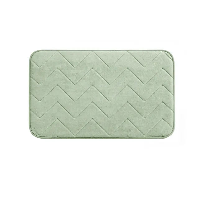 gedy-mousse-tapis-de-bain-50x80-vert-m-moire image 1