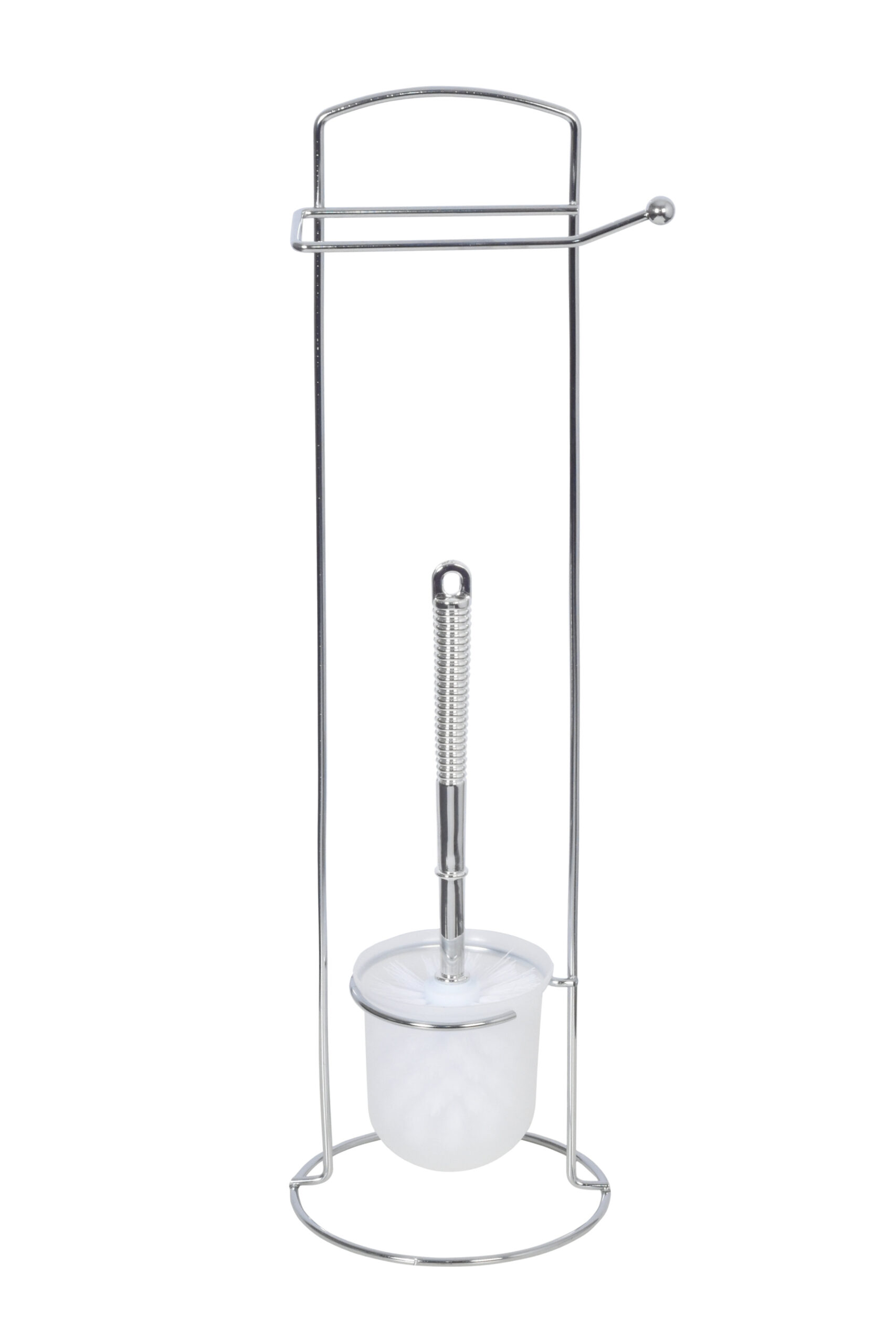 bisk-brosse-wc-murale-inox-chrome-avec-support image 1