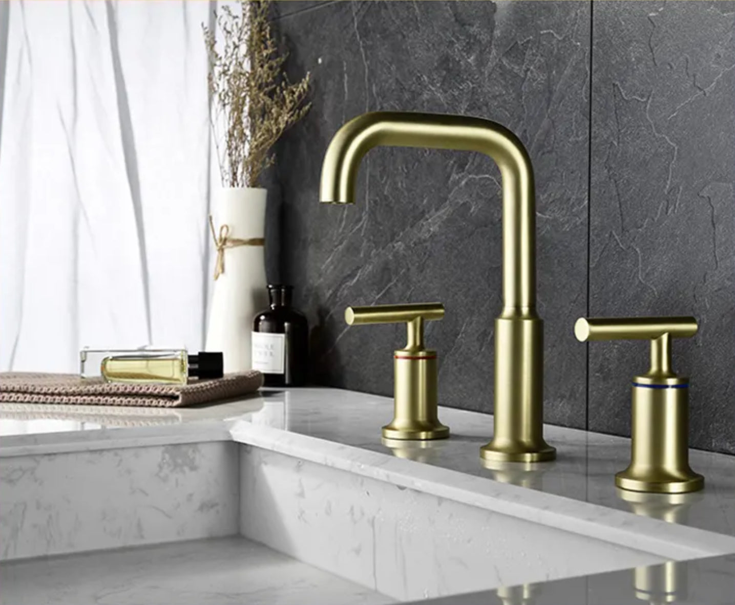 hudor-scamandre-robinet-lavabo-3-trous-dor-bross-2 image 2
