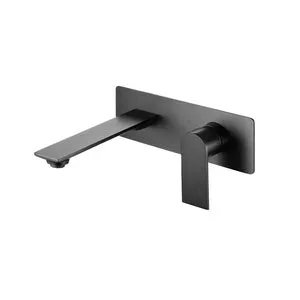 hudor-pernesse-robinet-lavabo-mural-gunmetal-laiton-massif image 1
