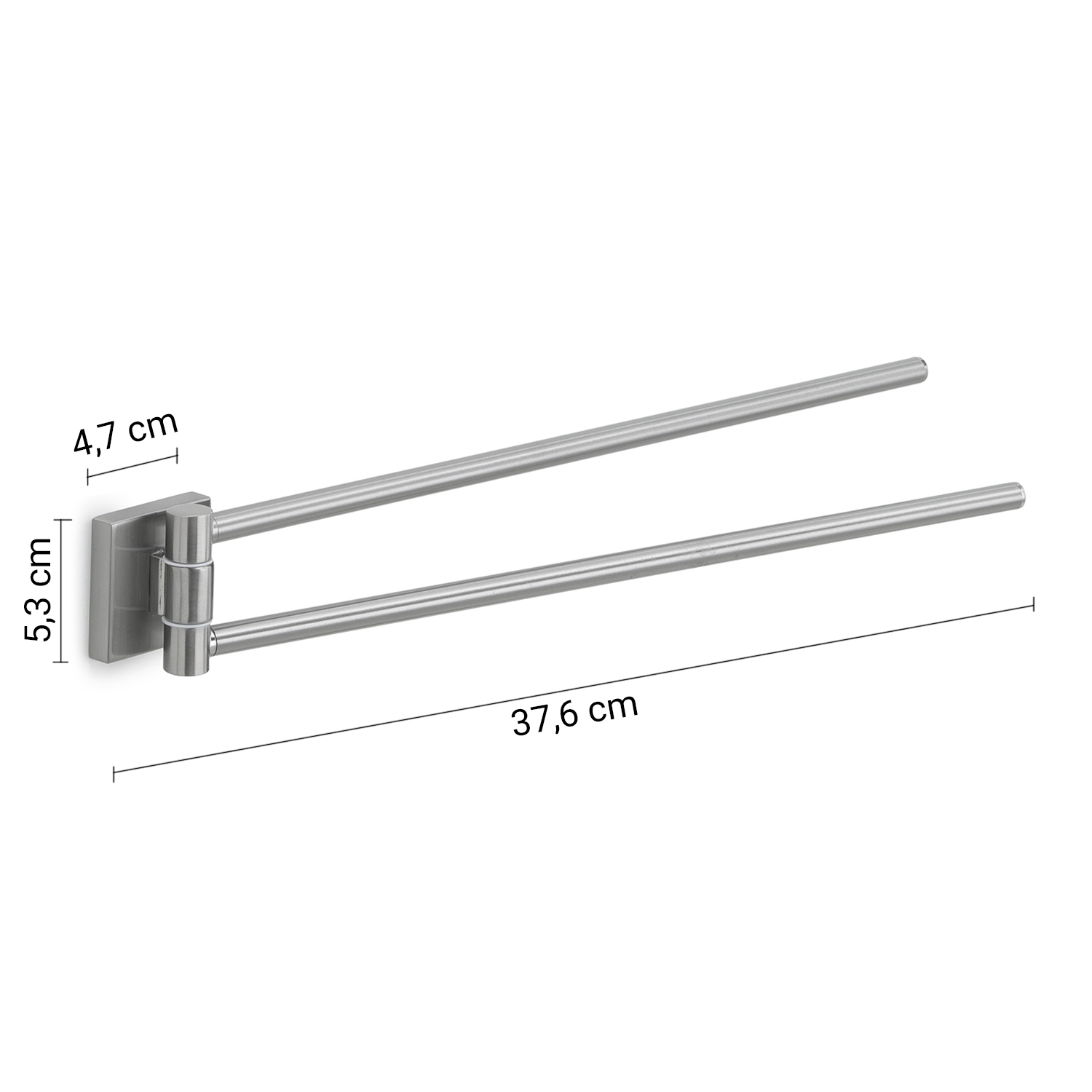 gedy-fuji-porte-serviette-r-glable-finition-bross-e image 2