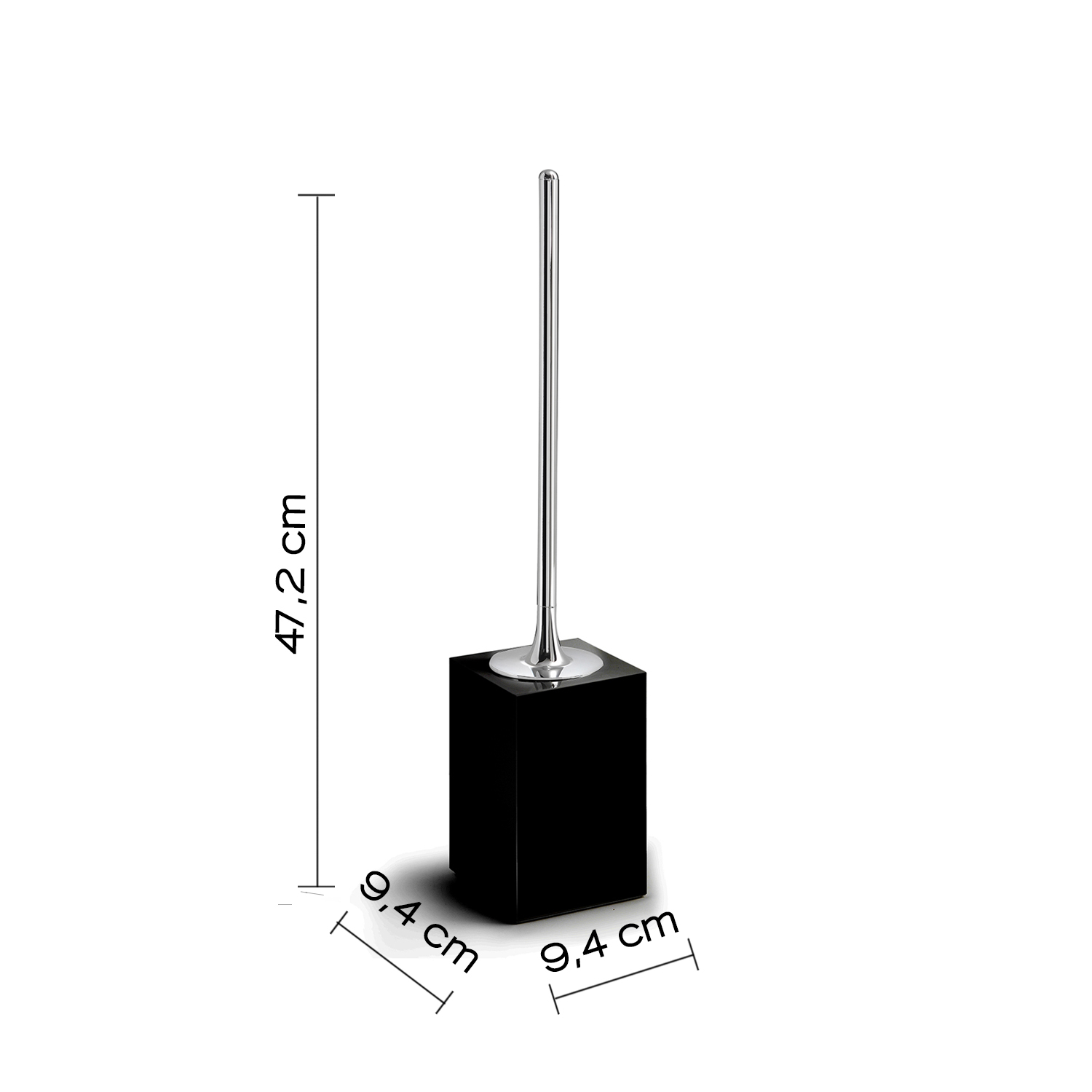 gedy-sofia-porte-brosse-wc-noir-mat-poser image 2