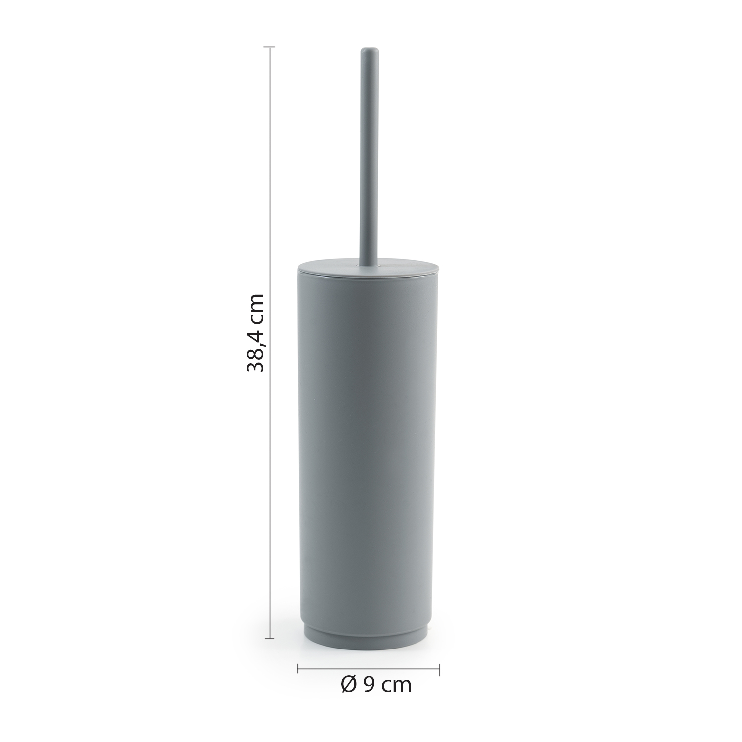gedy-sharon-porte-brosse-wc-gris-mat-poser image 2