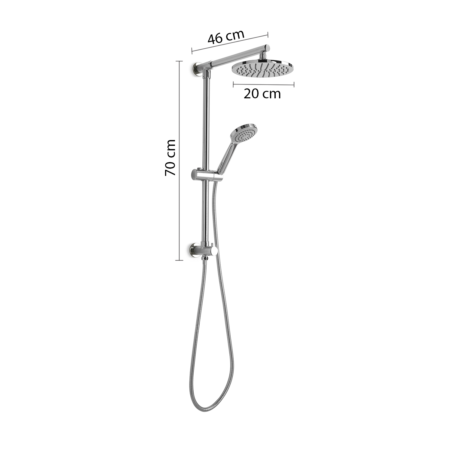 gedy-star-02-colonne-douche-fixe-chrome image 2