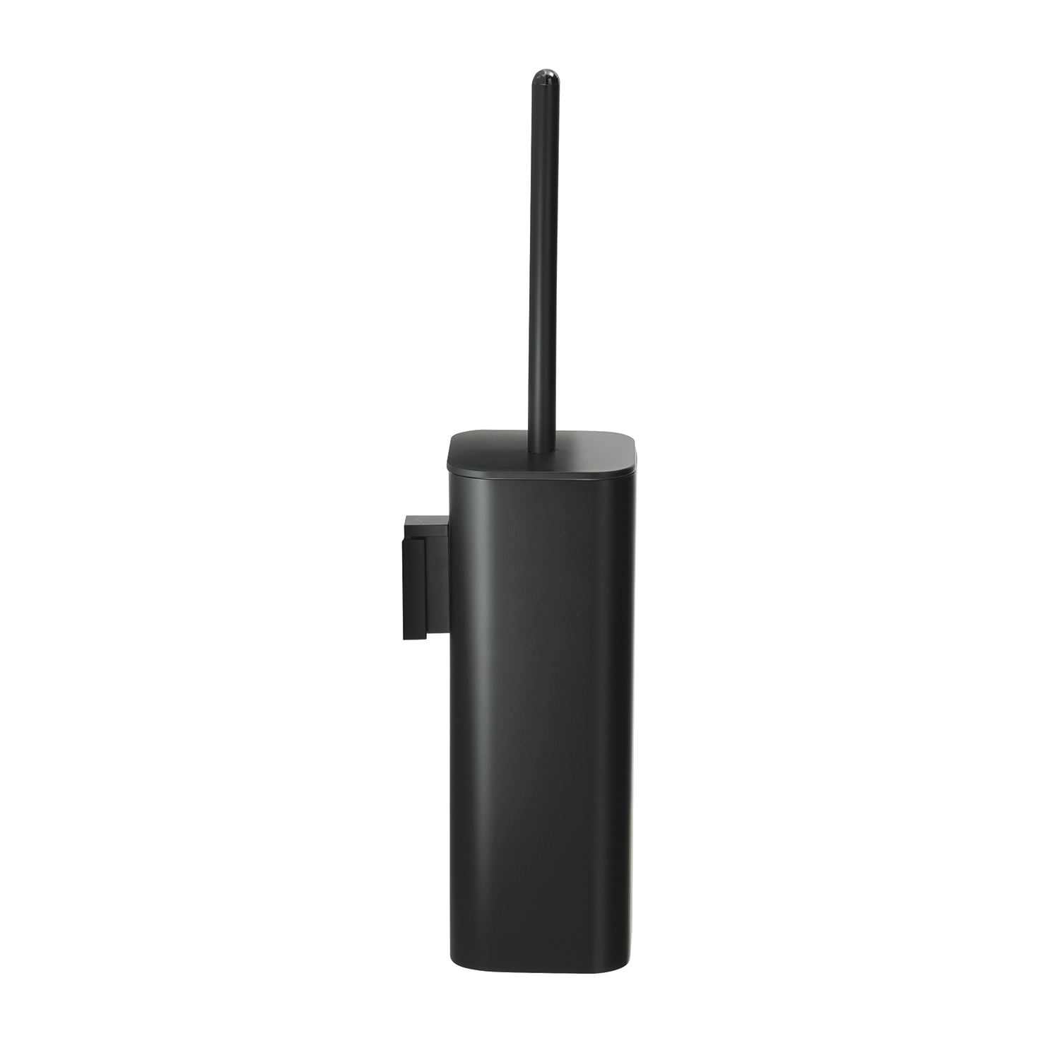 gedy-outline-porte-brosse-wc-mural-noir-mat-avec-brosse image 1