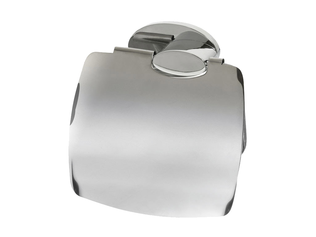 bisk-side-chrom-distributeur-rouleau-papier-wc-couvercle image 1