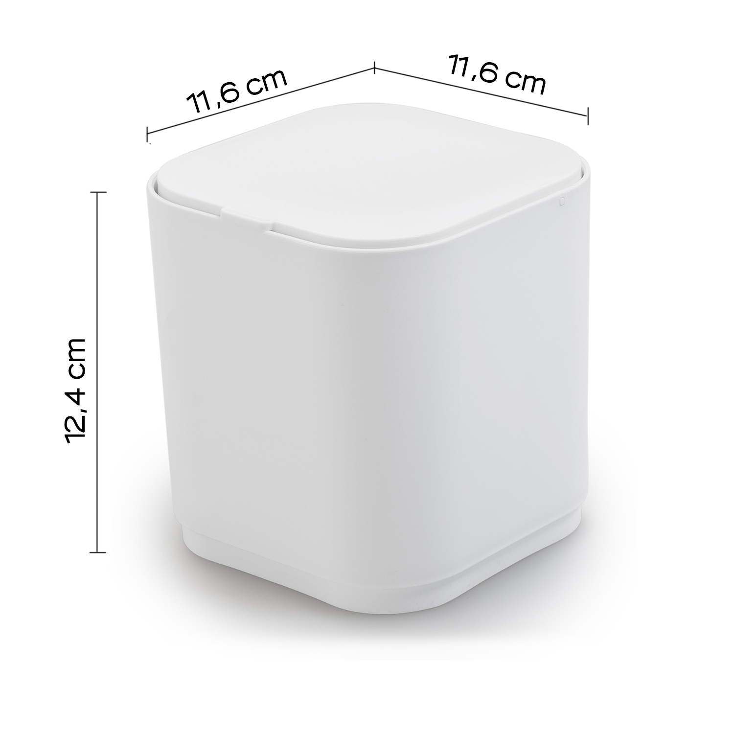 gedy-seventy-mini-poubelle-de-table-1-2-l-blanc image 2