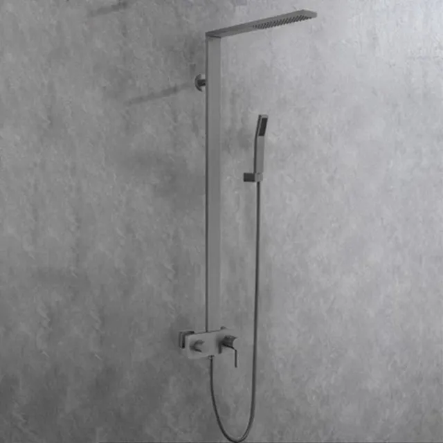 hudor-pernesse-colonne-douche-murale-gunmetal-laiton image 1