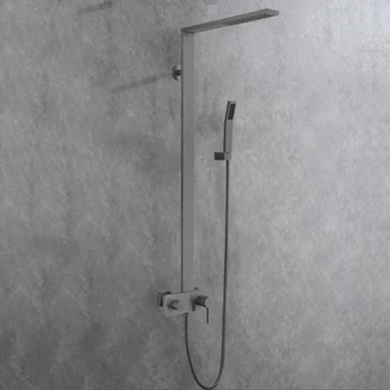 hudor-pernesse-colonne-douche-murale-gunmetal-laiton image 1