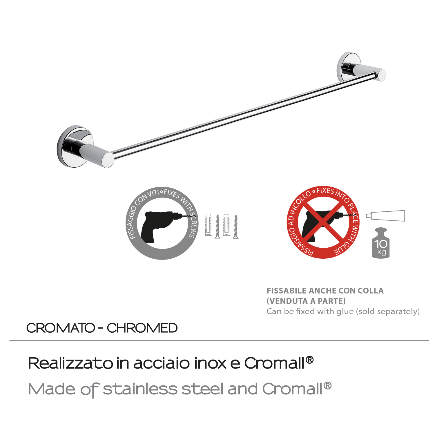 gedy-felce-porte-serviette-60-cm-chrome image 4