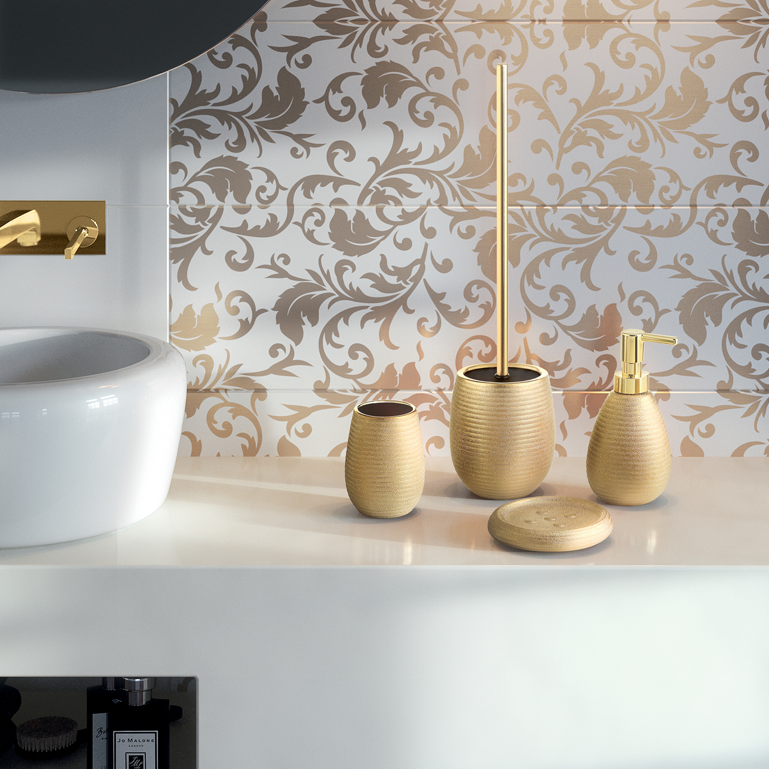 gedy-astrid-porte-savon-or-poser image 4