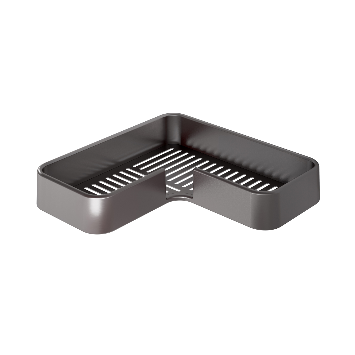 gedy-il-giglio-porte-objets-angle-tag-re-douche-gun-metal image 1
