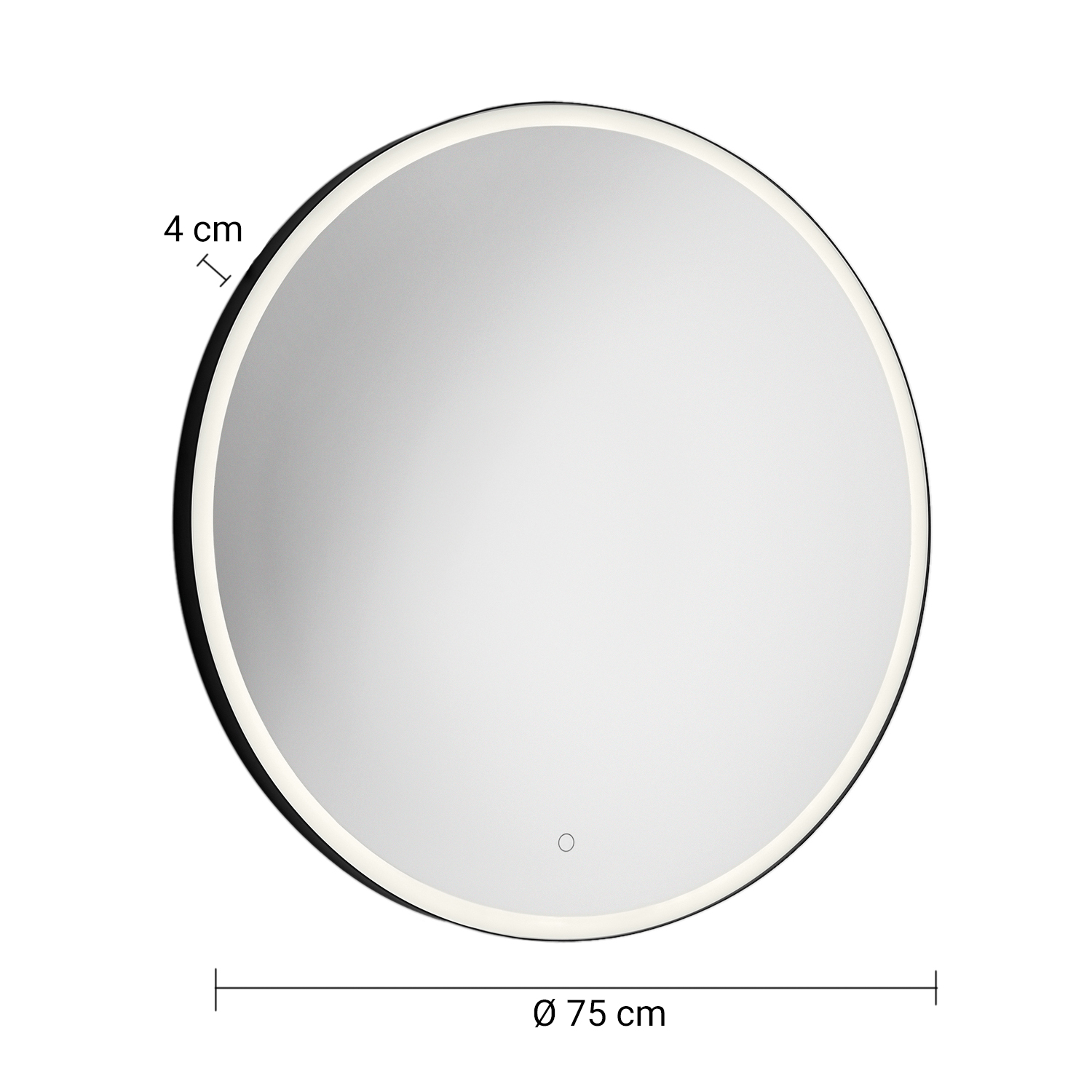 gedy-marc-miroir-rond-75-cm-m-tal-noir-mat image 2