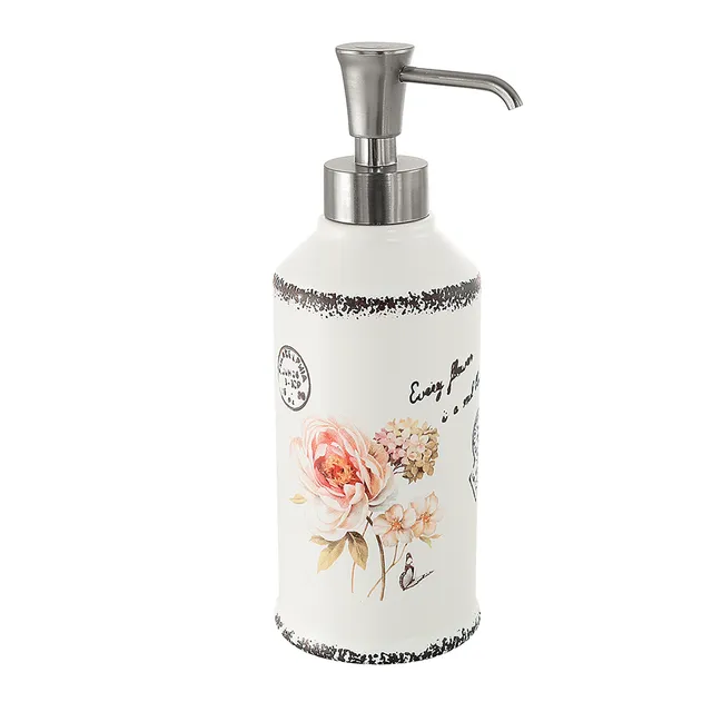 gedy-clothilde-distributeur-de-savon-blanc-poser image 1