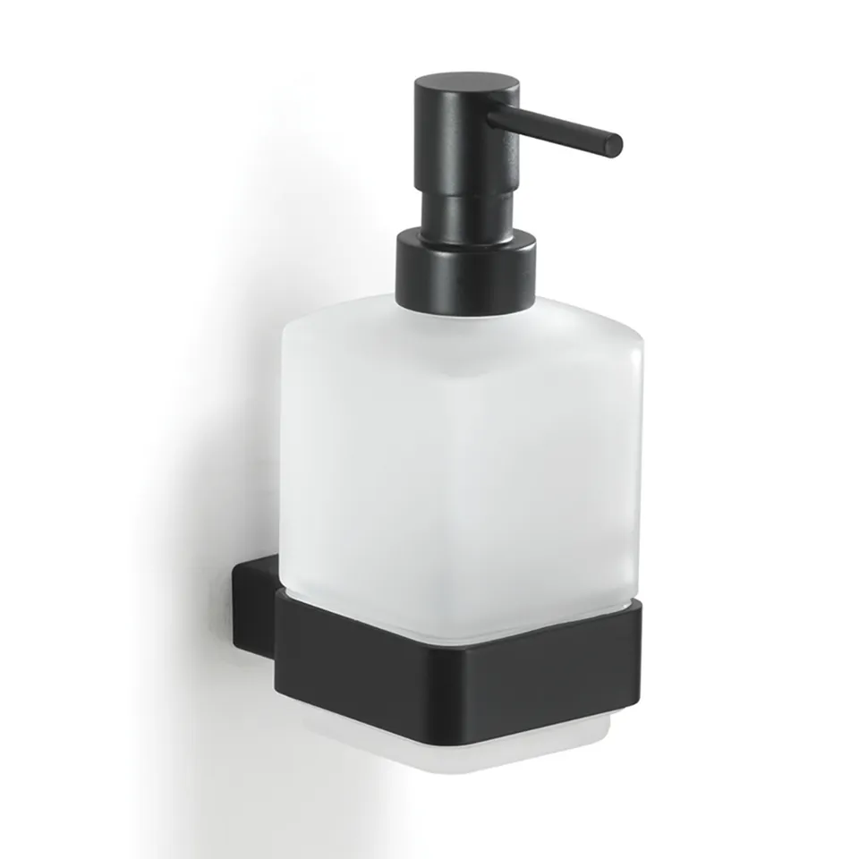 gedy-lounge-distributeur-de-savon-noir-mat-fixer image 1