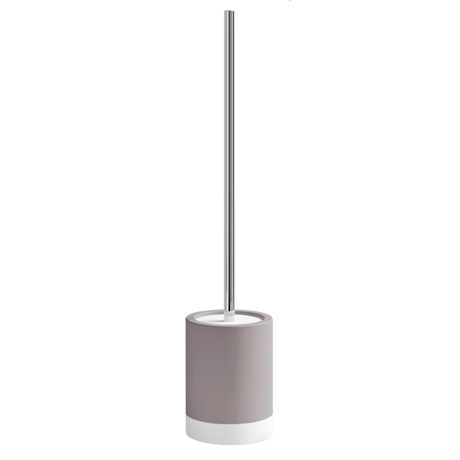 gedy-new-mizar-brosse-wc-gris-tourterelle-poser image 1