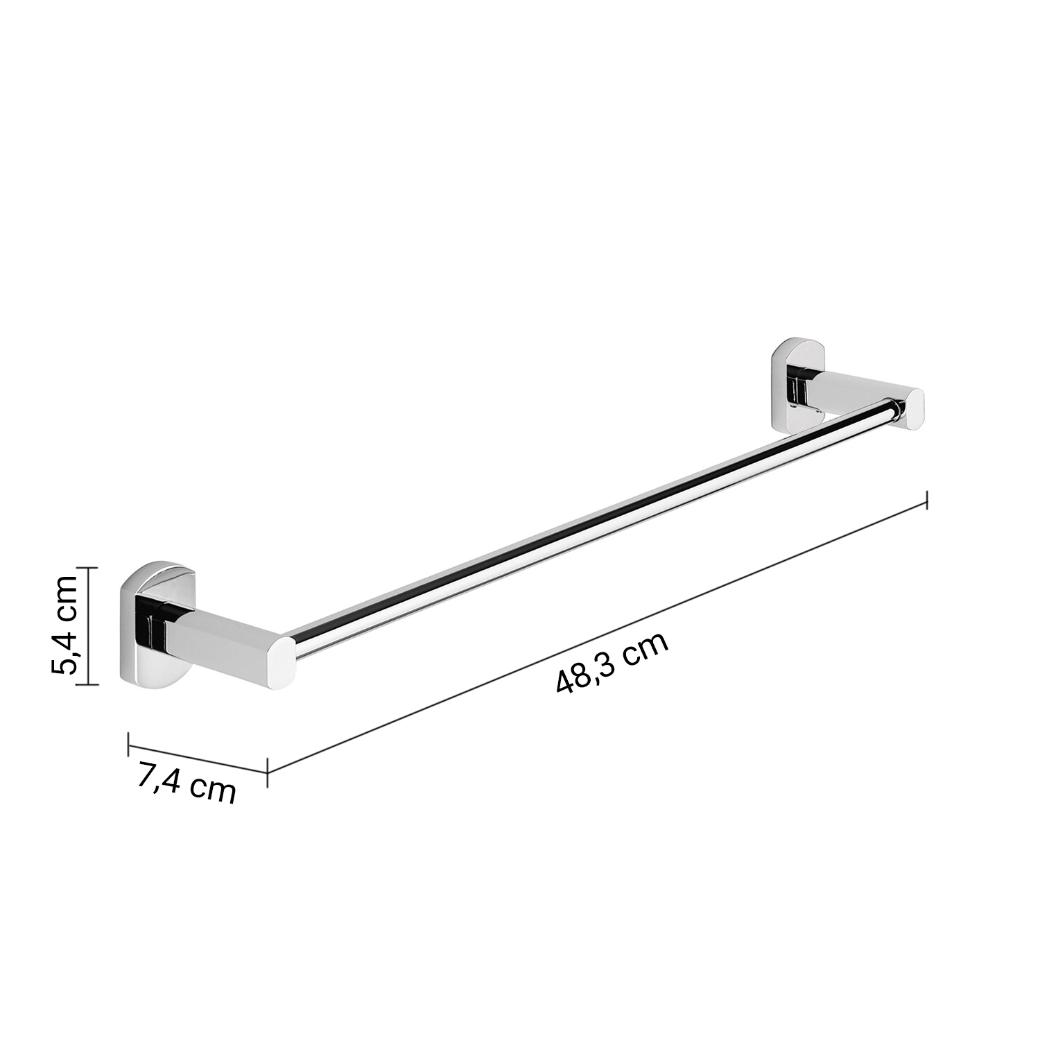 gedy-edera-plus-porte-serviette-45-cm-chrome image 2