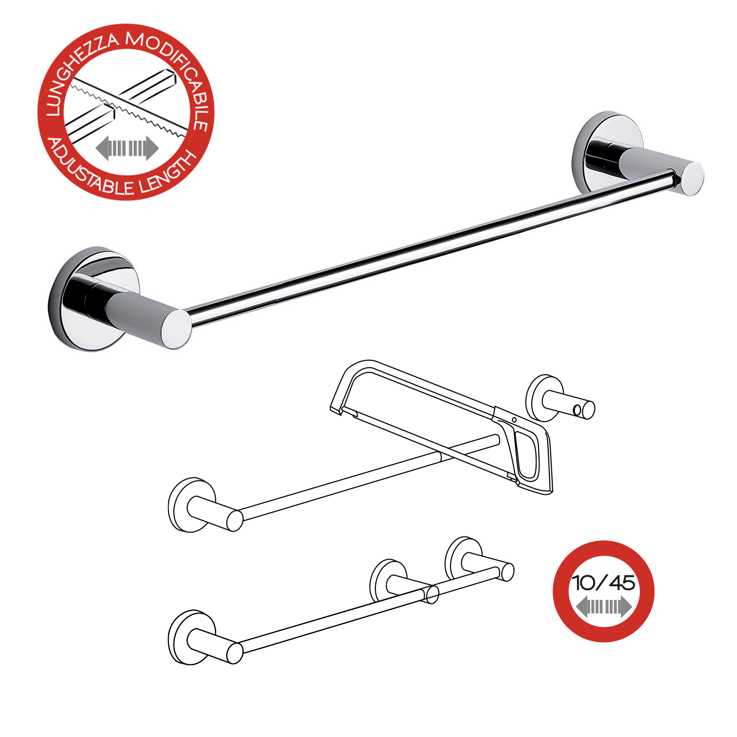 gedy-felce-porte-serviette-35-cm-chrome image 5