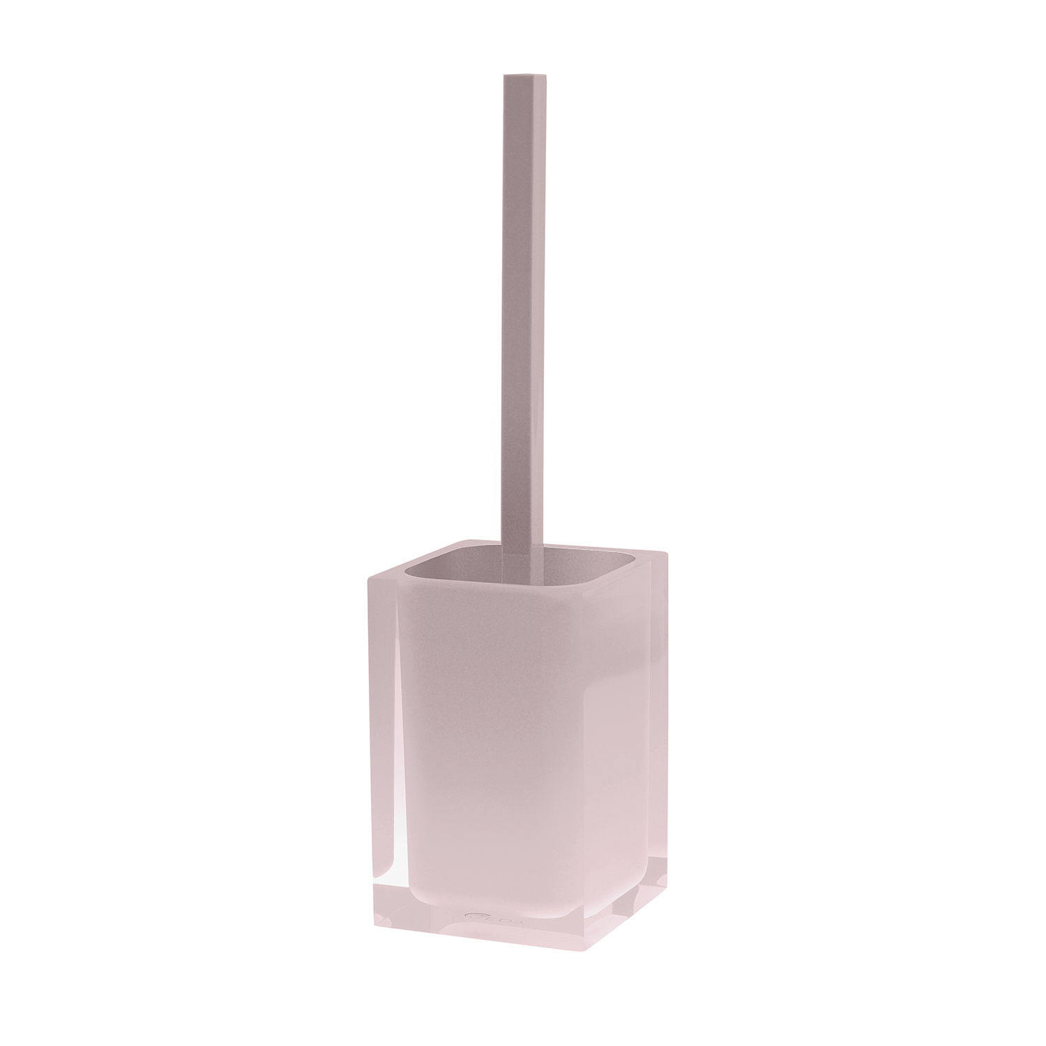 gedy-rainbow-porte-brosse-wc-rose-poser image 1