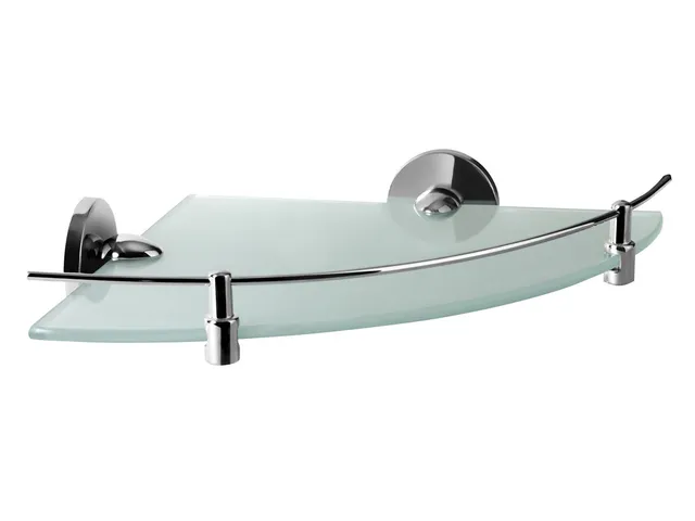 bisk-chroma-console-d-angle-tablette-douche-inox image 1