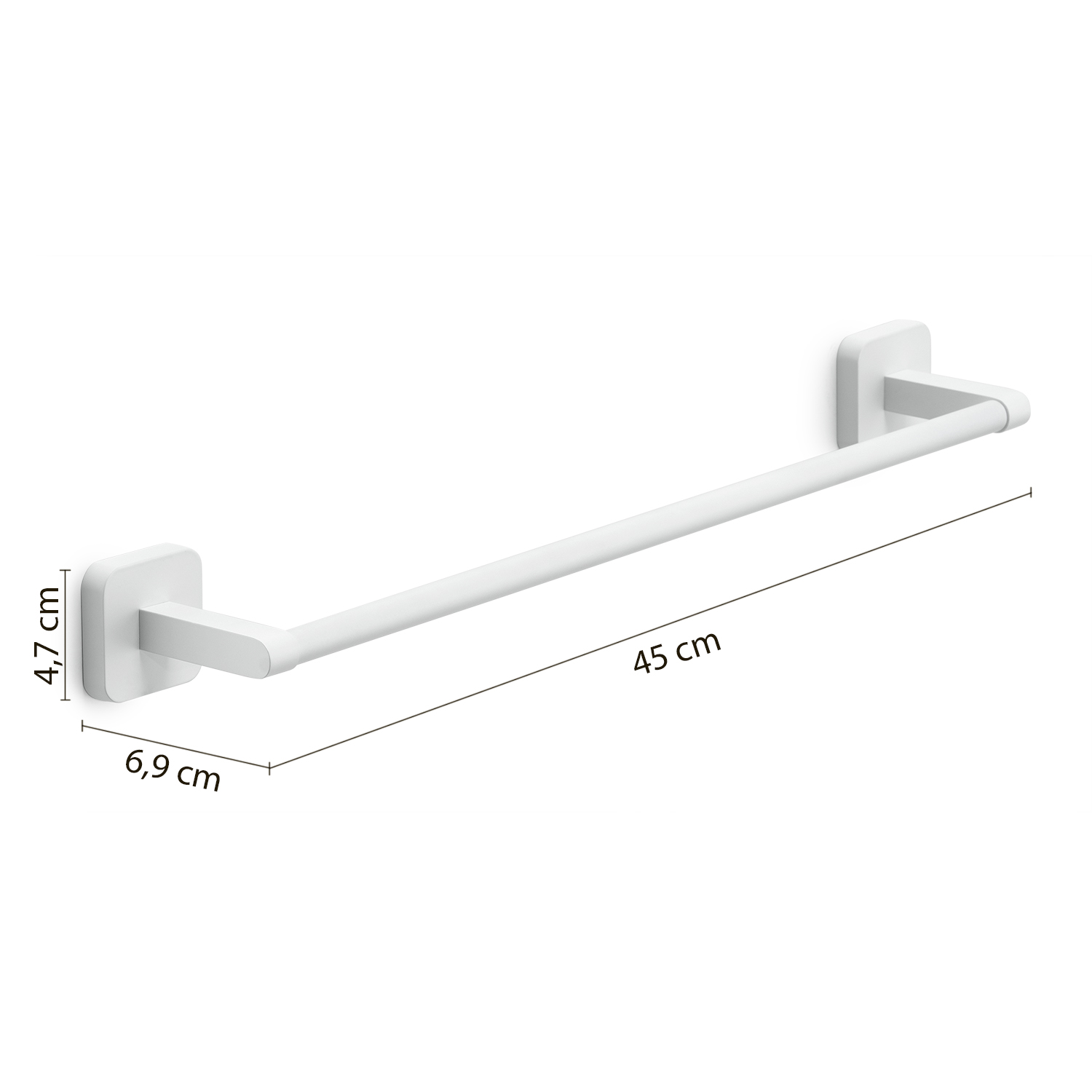 gedy-tonga-porte-serviette-45-cm-blanc-mat image 2